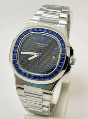 Patek Philippe Nautilus Blue Emerald Swiss Automatic Watch - Image 3