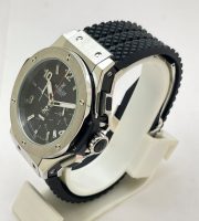 Hublot Big Bang Steel Black Rubber Strap Watch - Image 4