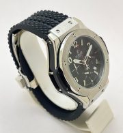 Hublot Big Bang Steel Black Rubber Strap Watch - Image 5