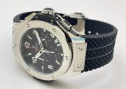 Hublot Big Bang Steel Black Rubber Strap Watch - Image 6