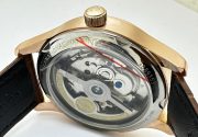 I W C Portuguese Power Reserve Rose Gold White Dial Leather Strap Swiss Automatic Watch - Image 8