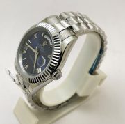 Rolex Day-Date Steel Roman Marking Blue Swiss Automatic Watch - Image 4