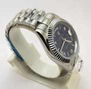 Rolex Day-Date Steel Roman Marking Blue Swiss Automatic Watch - Image 5