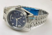 Rolex Day-Date Steel Roman Marking Blue Swiss Automatic Watch - Image 6