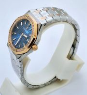Audemars Piguet Royal Oak Diamond Blue Ladies Watch - Image 4