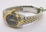 Rolex Datejust Diamond Marker Black Dual Tone Swiss Automatic Ladies Watch - Image 6