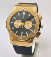 Hublot Classic Fusion Chronograph 2 Rose Gold Black Rubber Strap Watch - Image 3