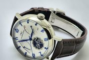 I W C Schaffhausen Portofino DAY-DATE Tourbillon Steel Leather Strap Swiss Automatic Watch - Image 6