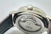 I W C Schaffhausen Portofino DAY-DATE Tourbillon Steel Leather Strap Swiss Automatic Watch - Image 8