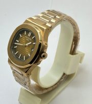 Patek Philippe Nautilus Brown Rose Gold Swiss Automatic Watch - Image 4