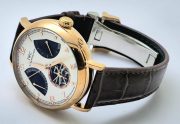 I W C Schaffhausen Portofino DAY-DATE Tourbillon 2 Rose Gold Leather Strap Swiss Automatic Watch - Image 6