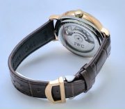 I W C Schaffhausen Portofino DAY-DATE Tourbillon 2 Rose Gold Leather Strap Swiss Automatic Watch - Image 7