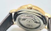I W C Schaffhausen Portofino DAY-DATE Tourbillon Rose Gold Leather Strap Swiss Automatic Watch - Image 8