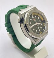 Audemars Piguet Diver Green Rubber Strap Swiss Automatic Watch - Image 5