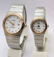 Omega Constellation Double Eagle Diamond Mark Couple Watch - Image 3