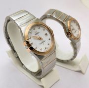Omega Constellation Double Eagle Diamond Mark Couple Watch - Image 5
