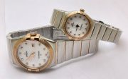 Omega Constellation Double Eagle Diamond Mark Couple Watch - Image 6