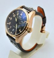 I W C Big Pilot Le Petit Prince Rose Gold Leather Strap Swiss Automatic Watch - Image 4