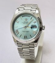 Rolex Day-Date Ice Blue Swiss ETA Automatic 7750 Valjoux Movement Watch - Image 3