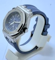 Audemars Piguet Diver Blue Rubber Strap Swiss Automatic Watch - Image 4