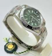Rolex Sky Dweller Green Steel Swiss ETA Automatic Watch - Image 5