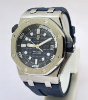 Audemars Piguet Diver Blue Rubber Strap Swiss ETA Valjoux 7750 Automatic Watch - Image 3