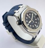Audemars Piguet Diver Blue Rubber Strap Swiss ETA Valjoux 7750 Automatic Watch - Image 5