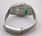 Rolex Date-Just Roman Mark Black Steel Swiss ETA Automatic 2836 Valjoux Movement Watch - Image 8