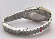 Rolex Date-Just Stick Mark Black Steel Swiss ETA Automatic 2836 Valjoux Movement Watch - Image 8