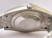 Rolex Date-Just Stick Mark Black Steel Swiss ETA Automatic 2836 Valjoux Movement Watch - Image 9