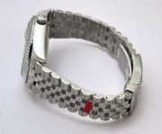 Rolex Date-Just Stick Mark Blue Steel Swiss ETA Automatic 2836 Valjoux Movement Watch - Image 7