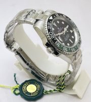 Rolex GMT Master II Destro Left-Handed Oyster Bracelet Swiss ETA 7750 Valjoux Movement Watch - Image 5