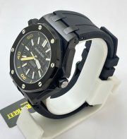 Audemars Piguet Diver Full Black Rubber Strap Swiss Automatic Watch - Image 4