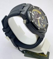 Audemars Piguet Diver Full Black Rubber Strap Swiss Automatic Watch - Image 5