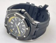 Audemars Piguet Diver Full Black Rubber Strap Swiss Automatic Watch - Image 6