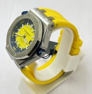 Audemars Piguet Diver Yellow Rubber Strap Swiss Automatic Watch - Image 4