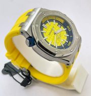 Audemars Piguet Diver Yellow Rubber Strap Swiss Automatic Watch - Image 5