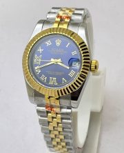 Rolex Datejust Roman Marker Blue Dual Tone Swiss Automatic Ladies Watch - Image 3