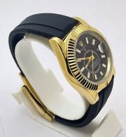 Rolex Sky Dweller Black Rubber Strap Swiss ETA Automatic Watch - Image 5