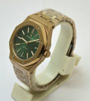 Audemars Piguet Royal Oak Green Rose Gold Swiss Automatic Watch - Image 4