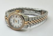 Rolex Datejust White Diamond Bezel Mother Of Pearl Dual Tone Swiss Automatic Ladies Watch - Image 6