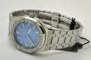 Audemars Piguet Royal Oak Diamond Sky Blue Mother of Pearl Ladies Watch - Image 6