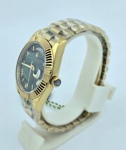 Rolex Day-Date II Wave Dial Green Swiss Automatic Watch - Image 4