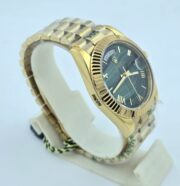 Rolex Day-Date II Wave Dial Green Swiss Automatic Watch - Image 5