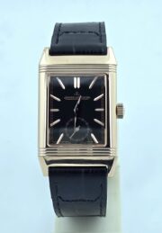 Jaeger Le Coultre Grande Reverso London Flagship Gold Black Watch - Image 3