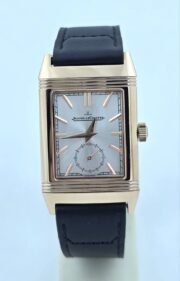 Jaeger Le Coultre Grande Reverso London Flagship Gold White Watch - Image 3