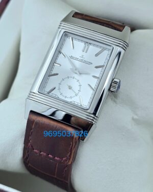Jaeger Le Coultre Grande Reverso London Flagship Steel White Watch