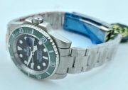 Rolex Submariner Black Dial Green Ceramic Bezel Swiss Automatic Watch - Image 6