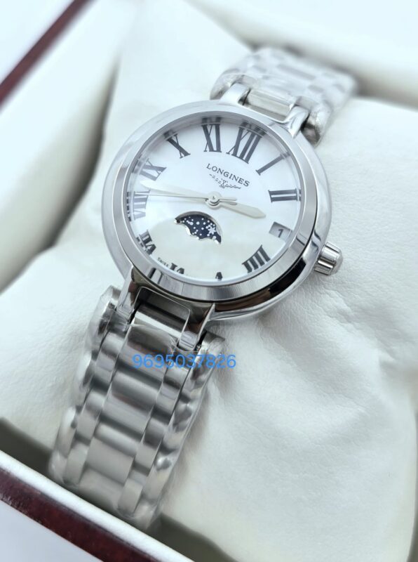 Longines Prima Luna Moonphase Ladies First Copy Watch
