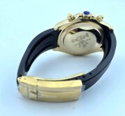 Rolex Daytona Golden Dial Black Rubber Strap Swiss Automatic Watch - Image 7
